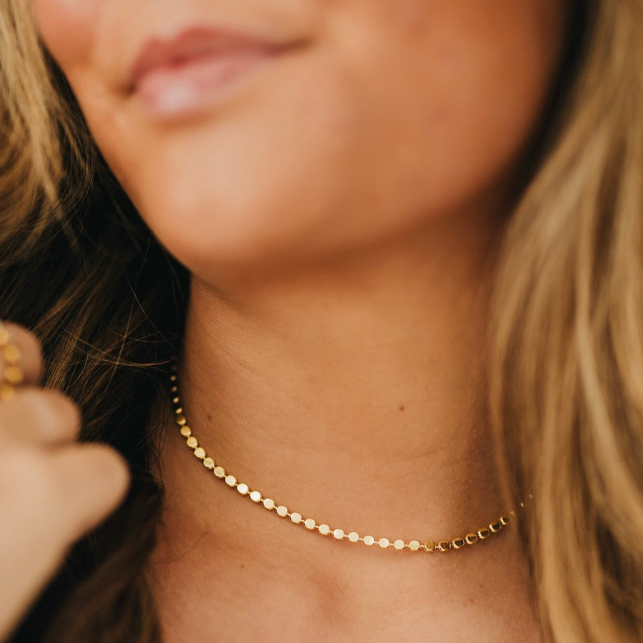 Dakota Disc Chain Necklace from Pretty Simple