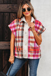 Molly Sherpa Plaid Jacket Vest