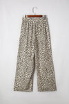 Mabel Leopard Drawstring Elastic Waistband Loose Pants - B.You Boutique & Boji Balloon Bar