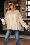 Mayaevi Sleeve Chiffon Blouse Long Sleeve Top - B.You Boutique & Boji Balloon Bar