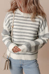 Elizabeth Stripe Drop Shoulder Sweater