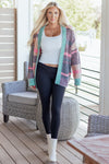 Elsa Slit Open Front Cardigan