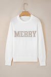 Merry Christmas Raglan Sleeve Sweater - B.You Boutique & Boji Balloon Bar