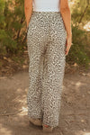 Mabel Leopard Drawstring Elastic Waistband Loose Pants - B.You Boutique & Boji Balloon Bar
