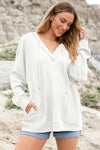 Mara Shoulder Exposed Seam Hoodie - B.You Boutique & Boji Balloon Bar
