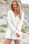 Mara Shoulder Exposed Seam Hoodie - B.You Boutique & Boji Balloon Bar