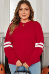 Sophia Varsity Striped Detail Sweatshirt