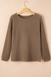 Avery Knit Drop Shoulder Long Sleeve Top
