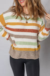 Vivian Stripe Crew Neck Sweater - B.You Boutique & Boji Balloon Bar