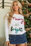Aria Bright Graphic Christmas Sweater