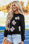 Nia Patched Game Day Sweatshirt