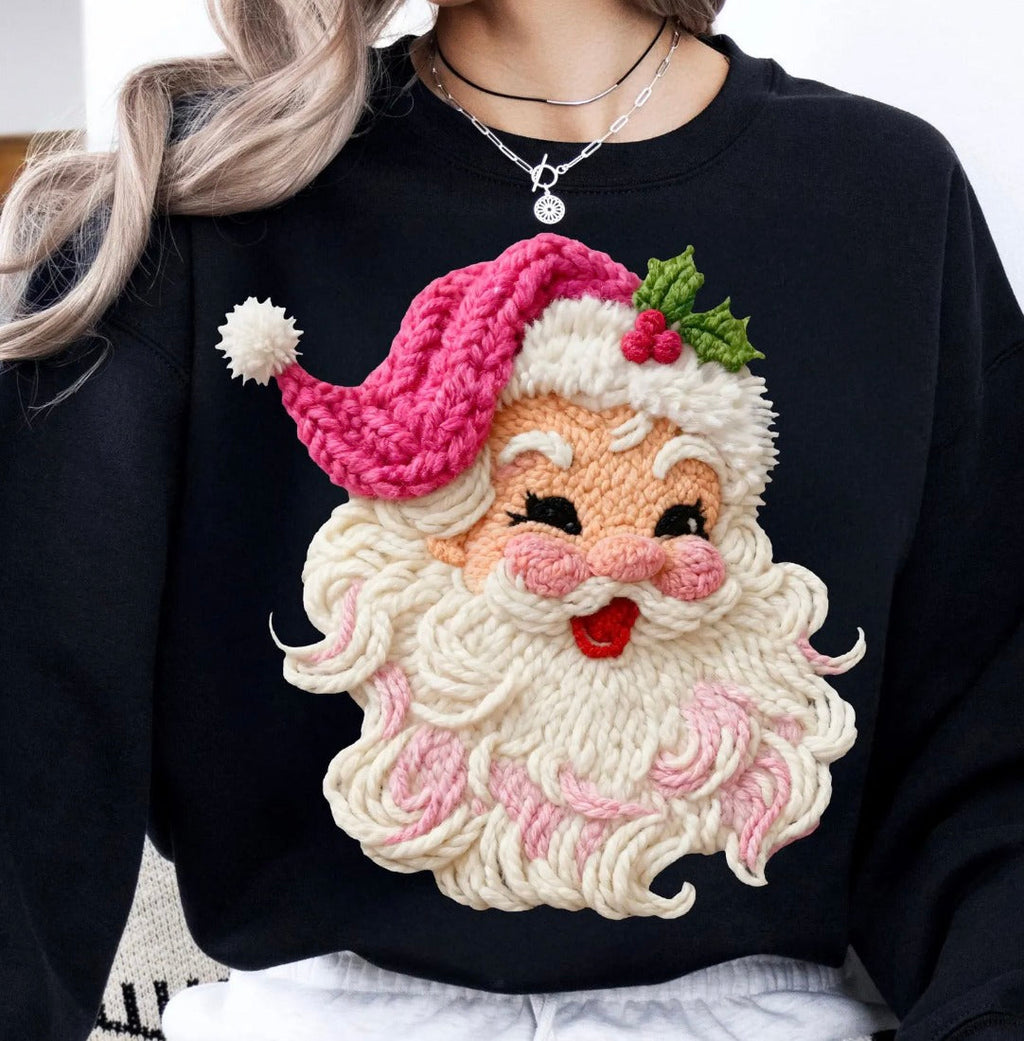 Santa in Stitches Graphic Tee and Sweatshirt - B.You Boutique & Boji Balloon Bar
