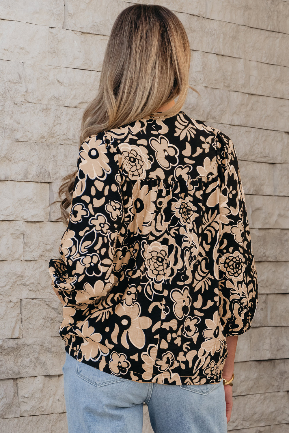 Camilla Bracelet Sleeve Boho Blouse - B.You Boutique & Boji Balloon Bar