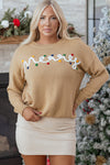 Theresa Detail Christmas Dolman Sweater