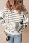 Elizabeth Stripe Drop Shoulder Sweater