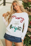 Aria Bright Graphic Christmas Sweater