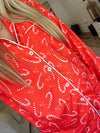 Buttery Soft Bamboo Candy Cane Christmas Pajama Set