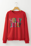 Junora Jolly Printing Christmas Pullover - B.You Boutique & Boji Balloon Bar