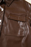 Mila Drawstring Hem Leather Jacket