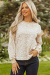 Aimee Detail Ribbed Trim Sweatshirt - B.You Boutique & Boji Balloon Bar