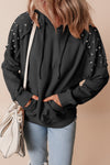 Sofia Stud Raglan Sleeve Hoodie