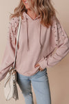 Sofia Stud Raglan Sleeve Hoodie