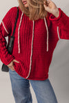 Olivia Knit Drawstring Hooded Sweater