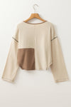 Jaliyah Knit Stitch Detail Long Sleeve Top - B.You Boutique & Boji Balloon Bar