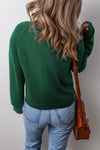 Eleanor Evergreen Raglan Sleeve Sweater