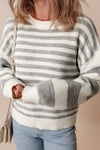 Elizabeth Stripe Drop Shoulder Sweater