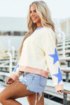 Ashaora Exposed Seam Oversized Sweatshirt - B.You Boutique & Boji Balloon Bar