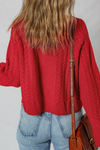 Joanna Cable Knit Baggy Sweater - B.You Boutique & Boji Balloon Bar
