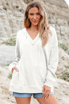 Mara Shoulder Exposed Seam Hoodie - B.You Boutique & Boji Balloon Bar