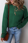 Eleanor Evergreen Raglan Sleeve Sweater