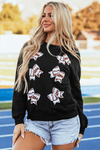 Nia Patched Game Day Sweatshirt