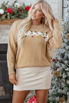 Theresa Detail Christmas Dolman Sweater