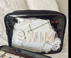 Swim Clear XL - Black w Beige Rolled Patches - B.You Boutique & Boji Balloon Bar