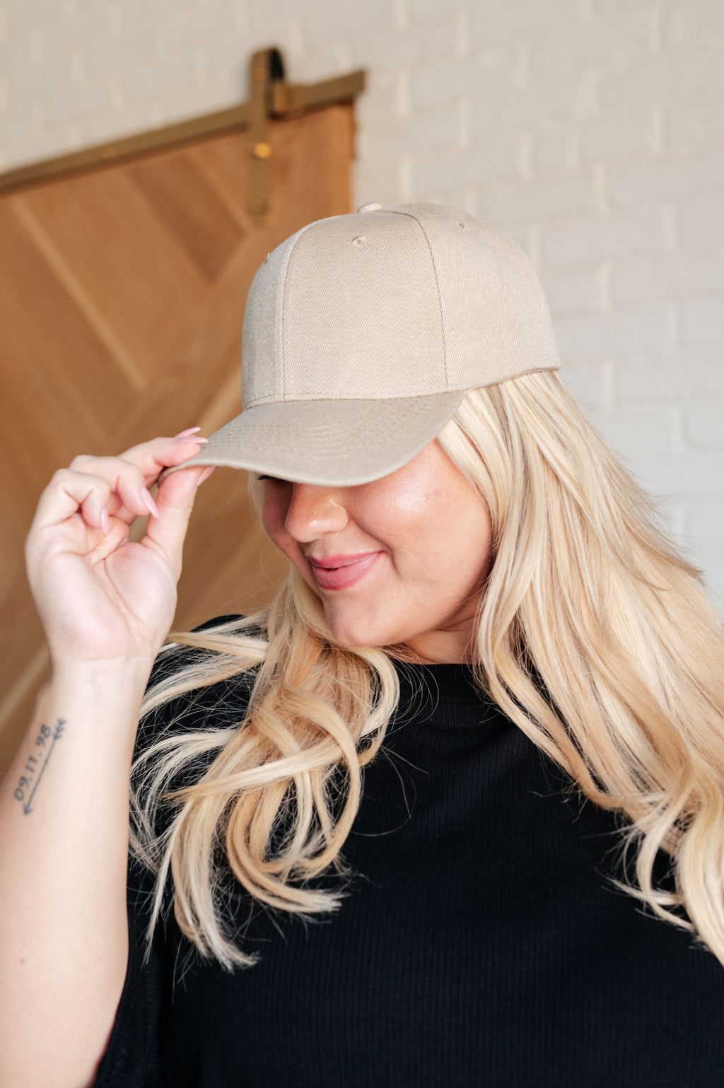 Basic Babe Ball Cap in Khaki - B.You Boutique & Boji Balloon Bar