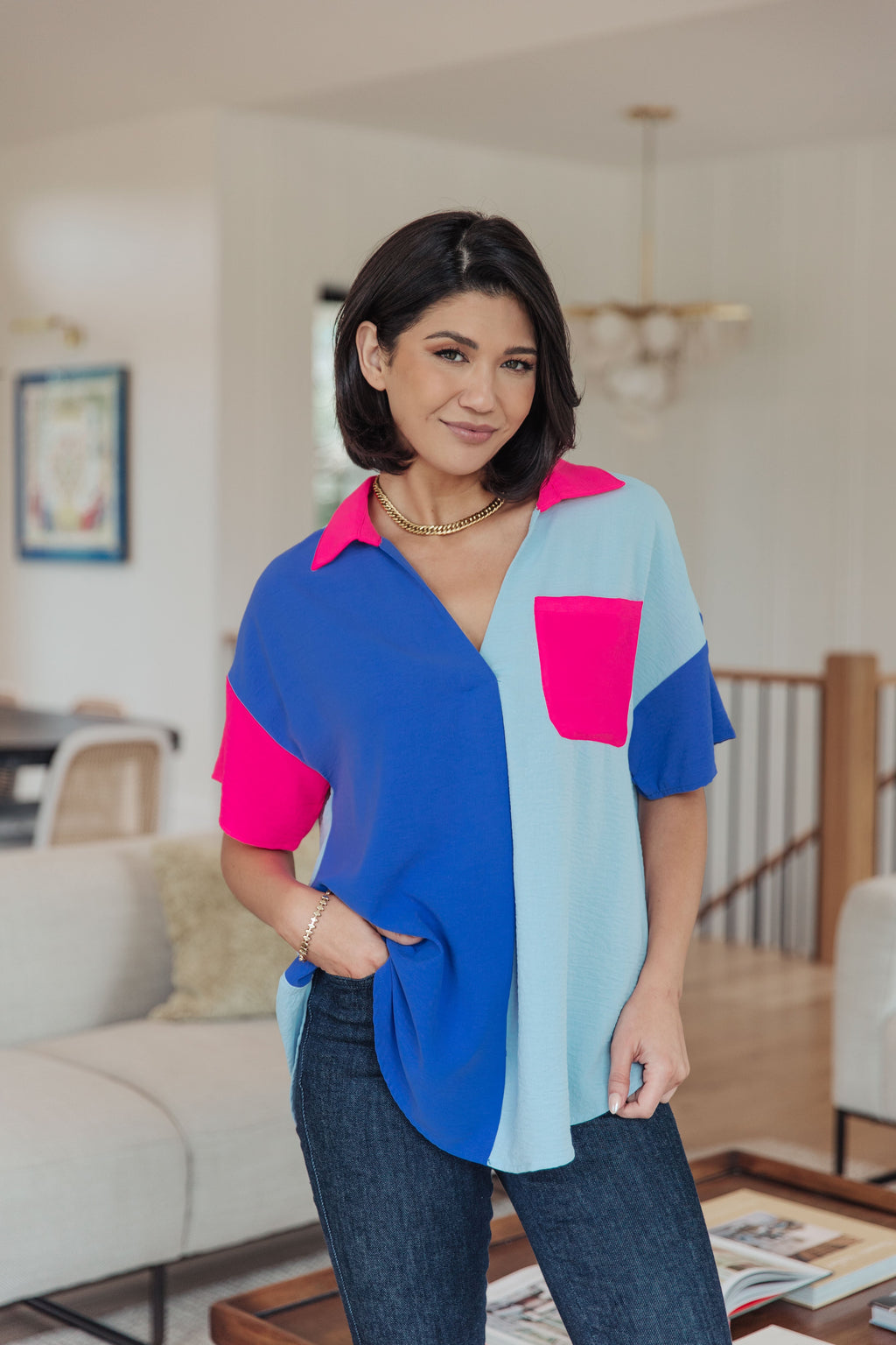 Color Me Cool Color Block Top - B.You Boutique & Boji Balloon Bar