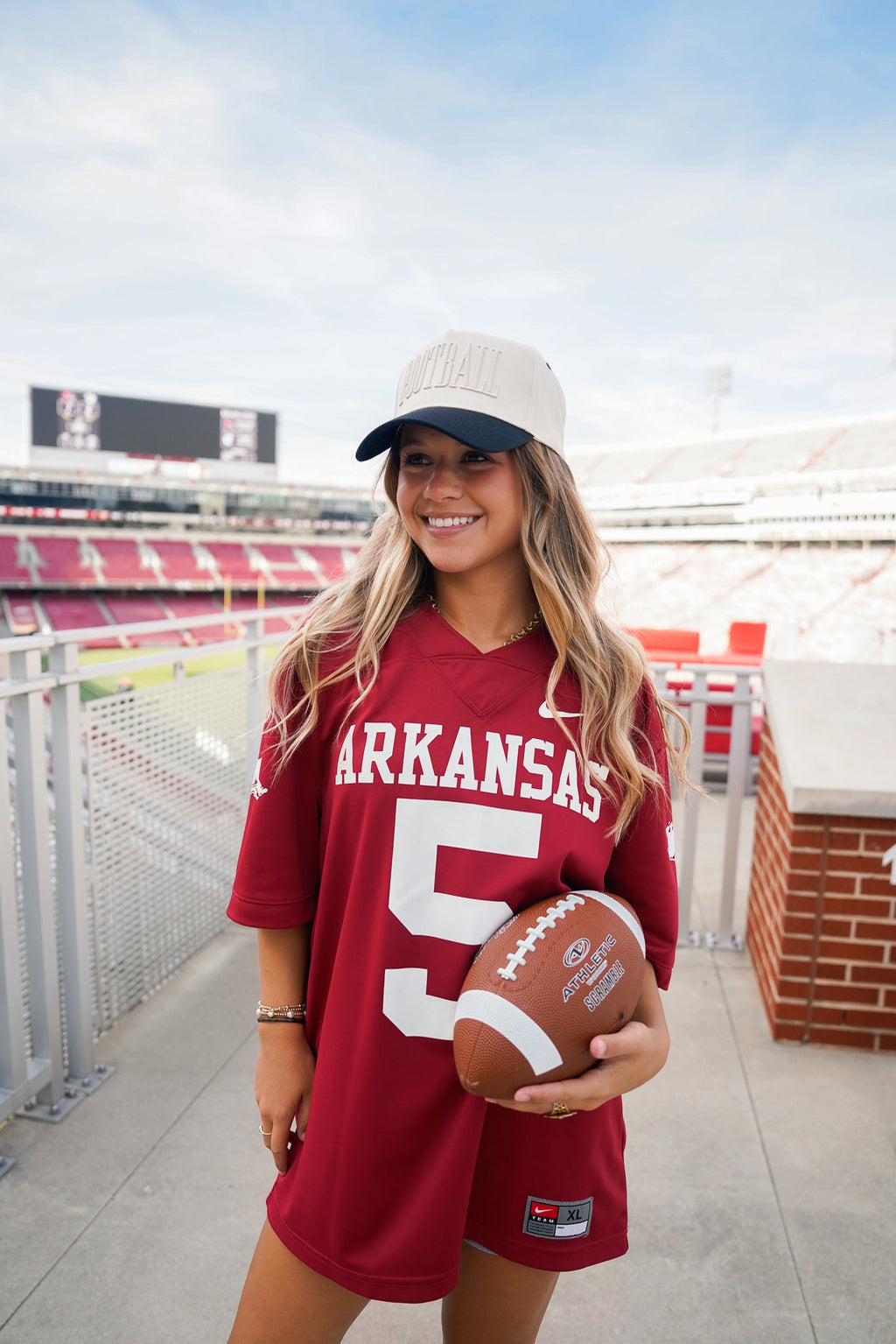 FOOTBALL - Neutral Vintage Trucker Hat - B.You Boutique & Boji Balloon Bar