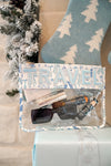 Travel - Blue Bow Clear Pouch - B.You Boutique & Boji Balloon Bar