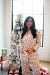 Pink Santa - Ribbed Long Pajama Set - B.You Boutique & Boji Balloon Bar