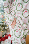 Pink Santa - Ribbed Long Pajama Set - B.You Boutique & Boji Balloon Bar