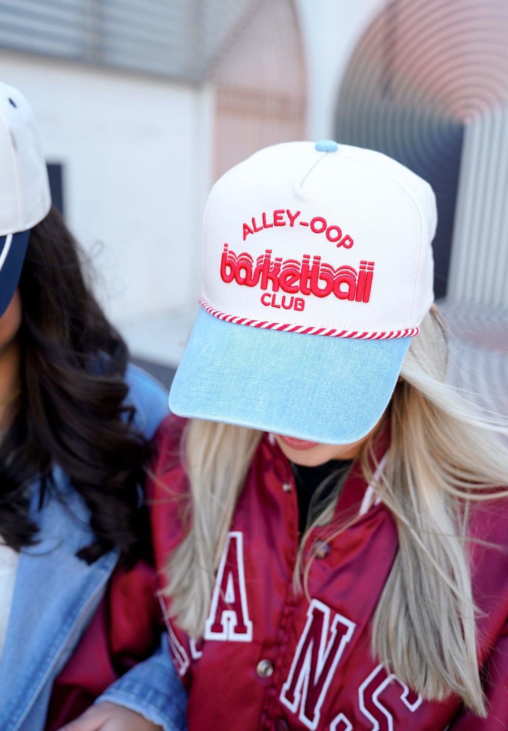 Alley Oop Basketball Club - Denim Vintage Trucker Hat - B.You Boutique & Boji Balloon Bar