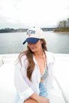 Lake it Easy - Navy Vintage Trucker Hat - B.You Boutique & Boji Balloon Bar