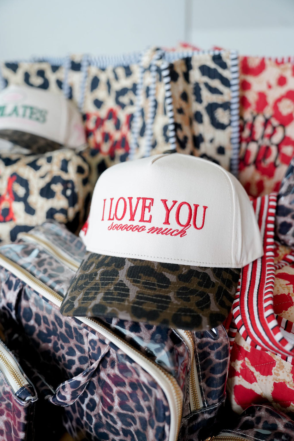 I Love You Sooooo Much - Leopard Vintage Hat - B.You Boutique & Boji Balloon Bar