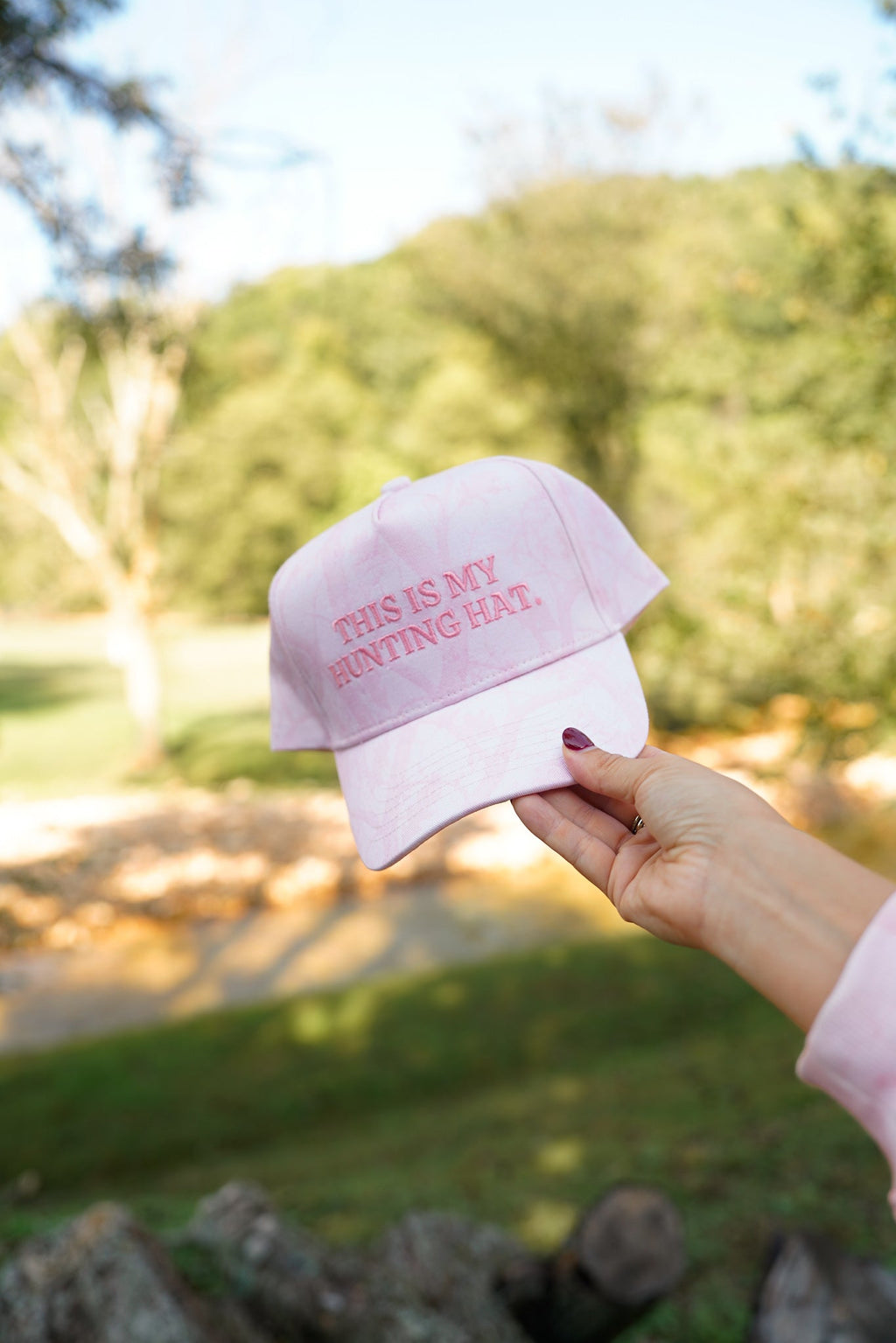 This is my Hunting Hat. - Camo Trucker Hat - B.You Boutique & Boji Balloon Bar