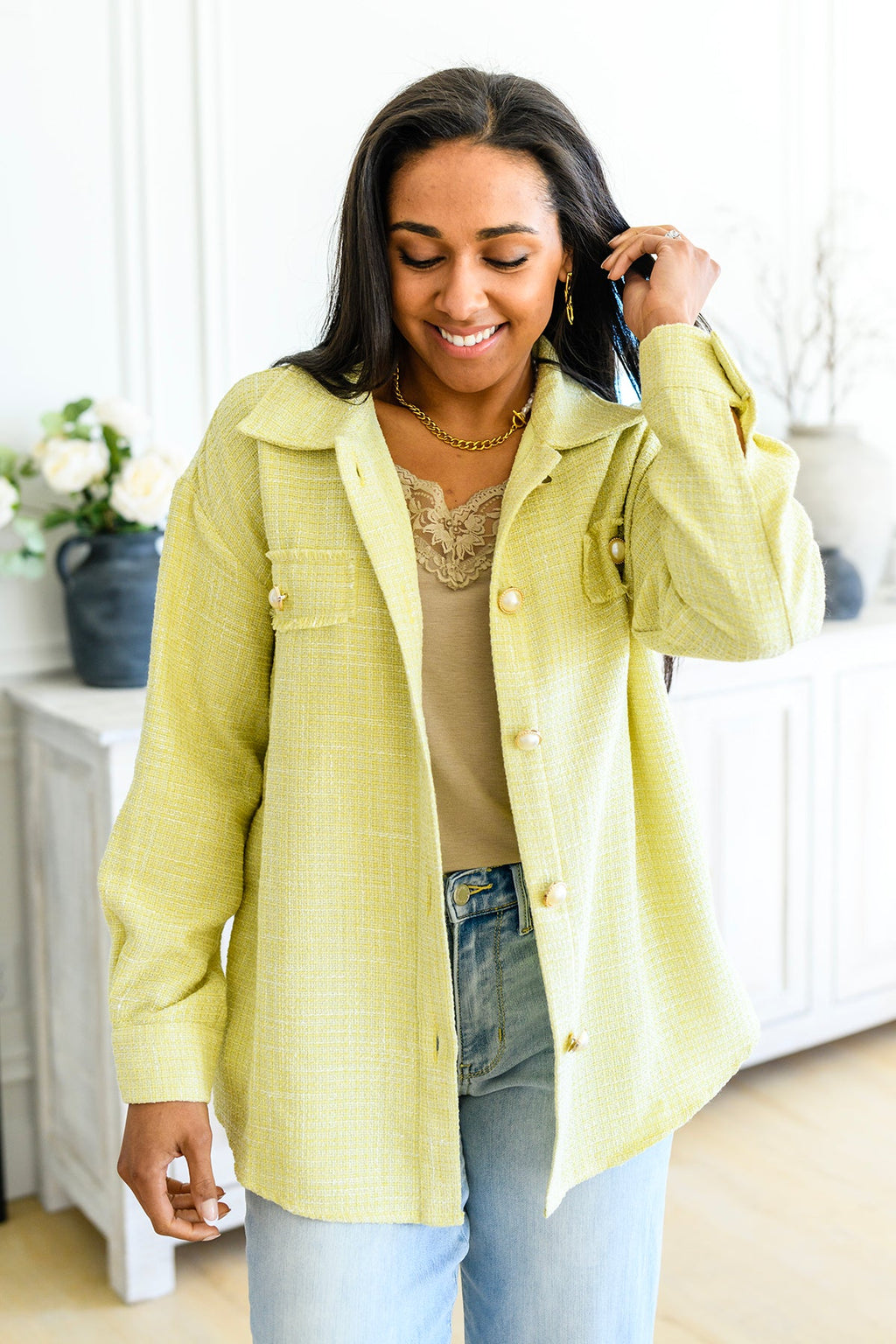 Daydreams Shacket in Yellow - B.You Boutique & Boji Balloon Bar