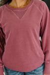 For the Experience Relaxed Pullover in Cabernet