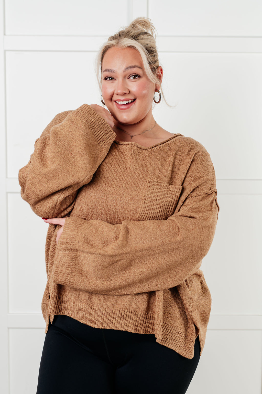 General Feeling oversized boatneck sweater for fall